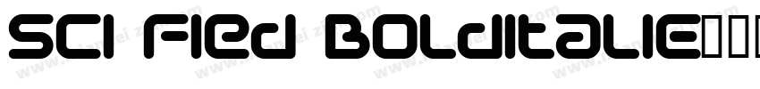 Sci Fied BoldItalic字体转换